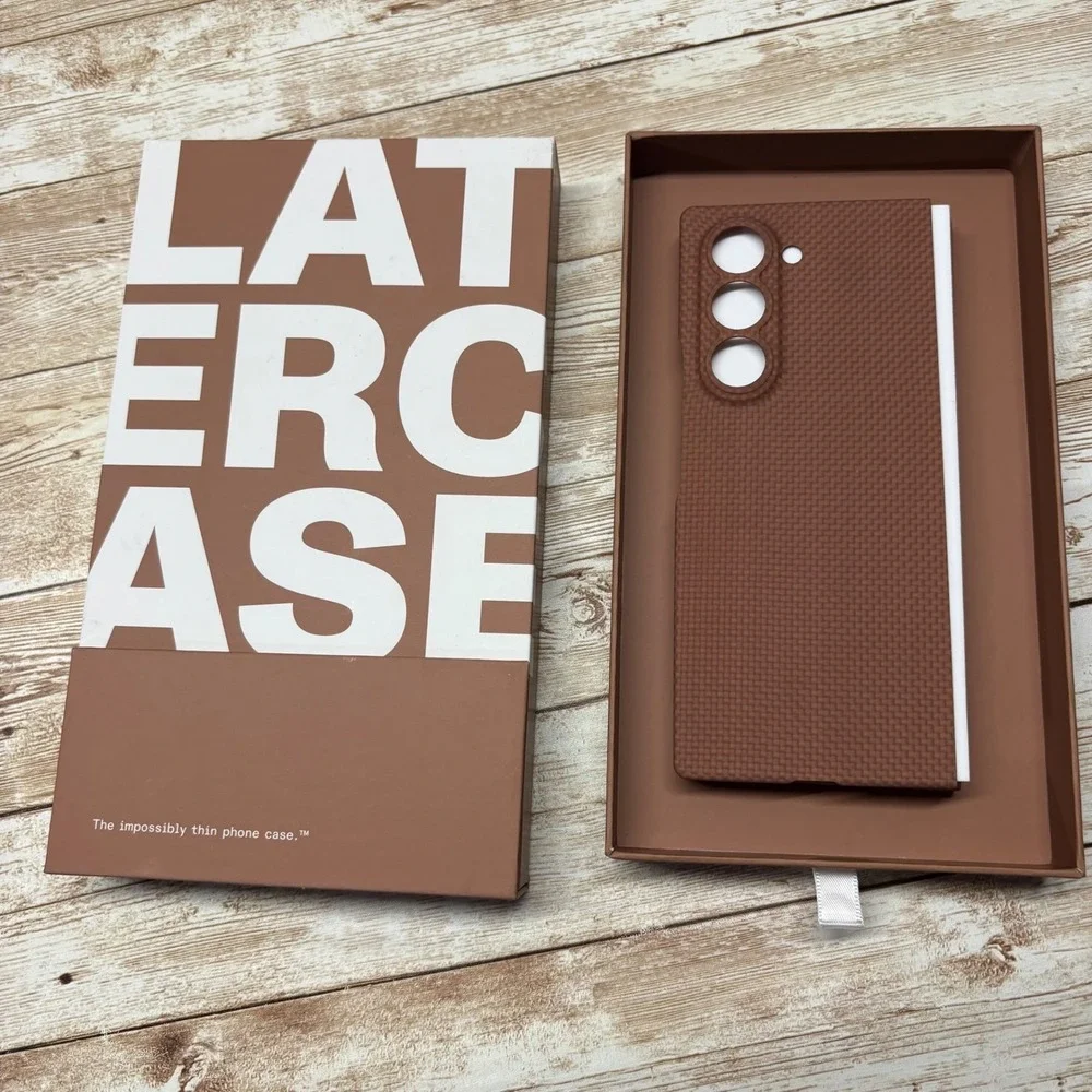 Latercase for Samsung Galaxy Z Fold 6 Coffee Impossibly Thin New open Box